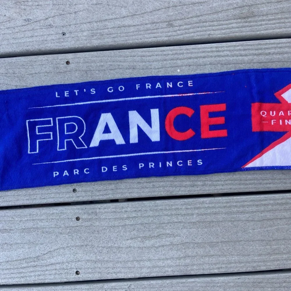 2019 Women’s World Cup Soccer USA France Quarter Final Match Scarf Paris 6/28/19